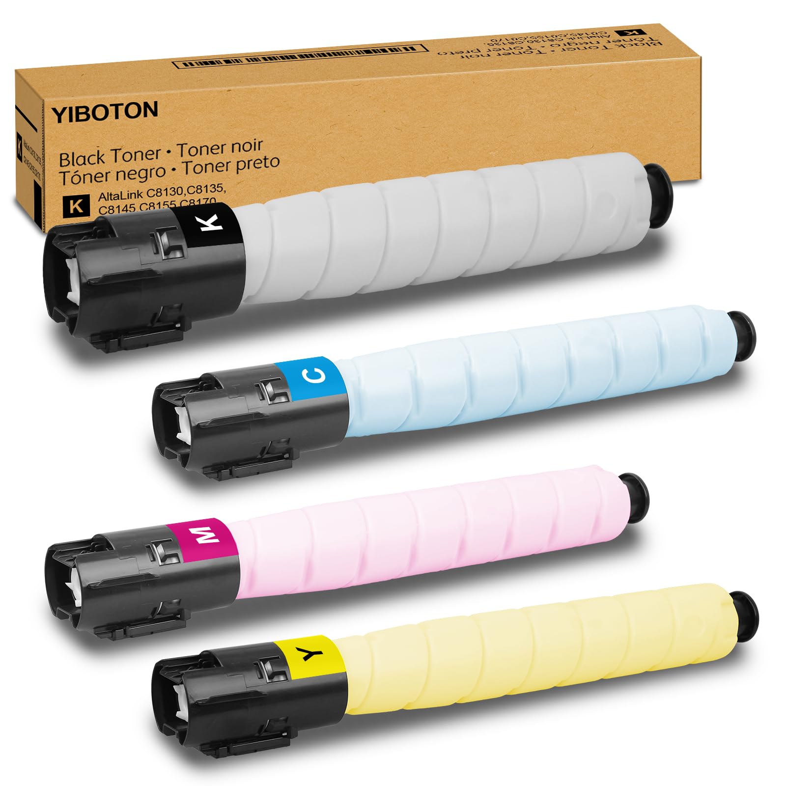 High Yield AltaLink C8130 C8135 C8145 C8155 C8170 Toner Cartridge 4-Pack | 006R01746 006R01747 006R01748 006R01749 Toner Compatible with Xerox AltaLink C8130 C8135 C8145 C8155 C8170 Printer