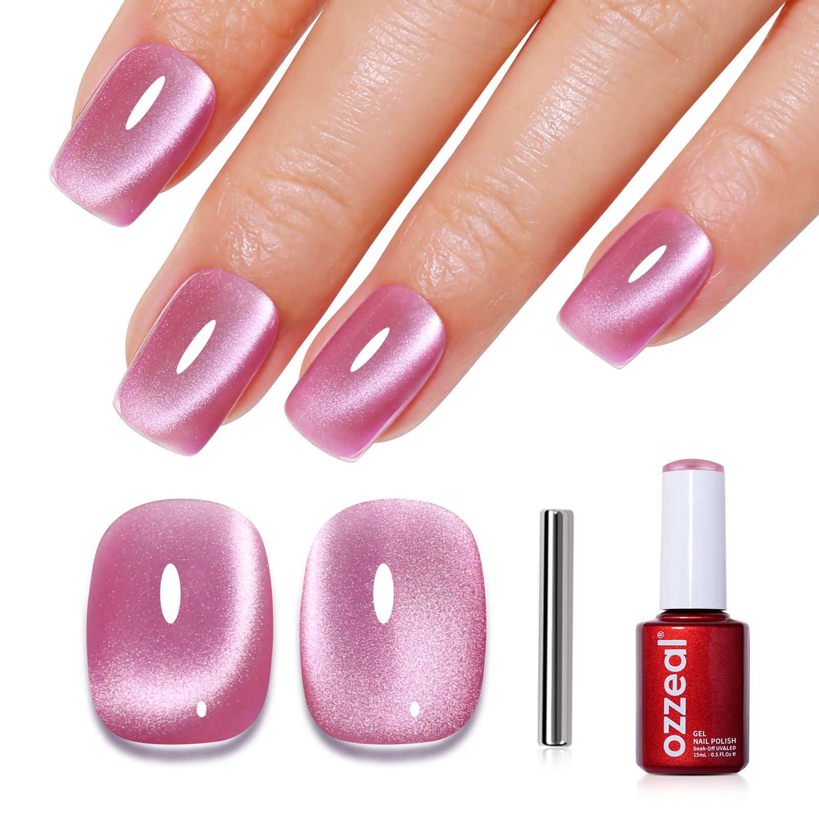 Bright pink cat eye