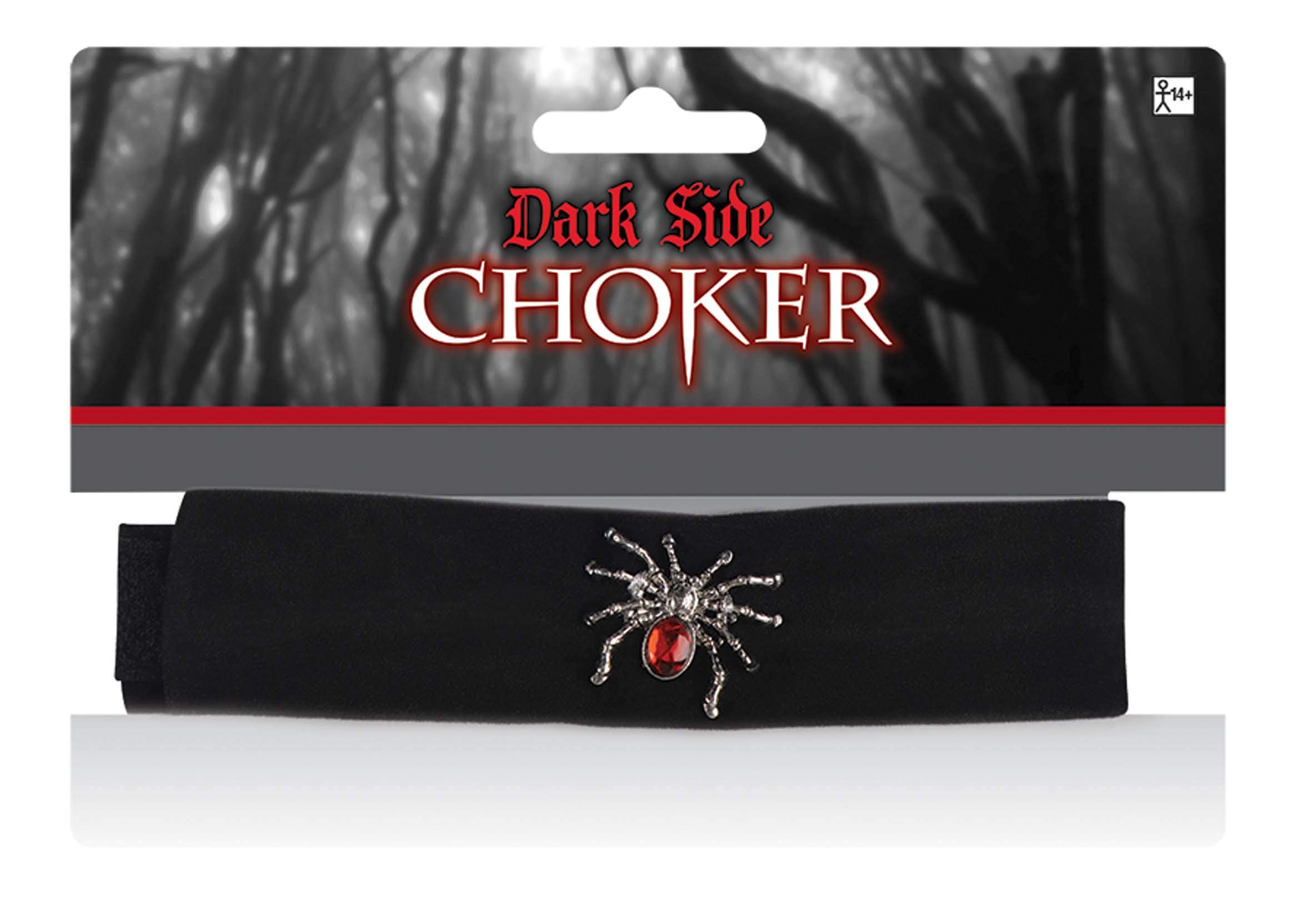 Amscan Adult Women Black Gothic Choker Halloween Fancy Dress Costume Accessory, Multicolor