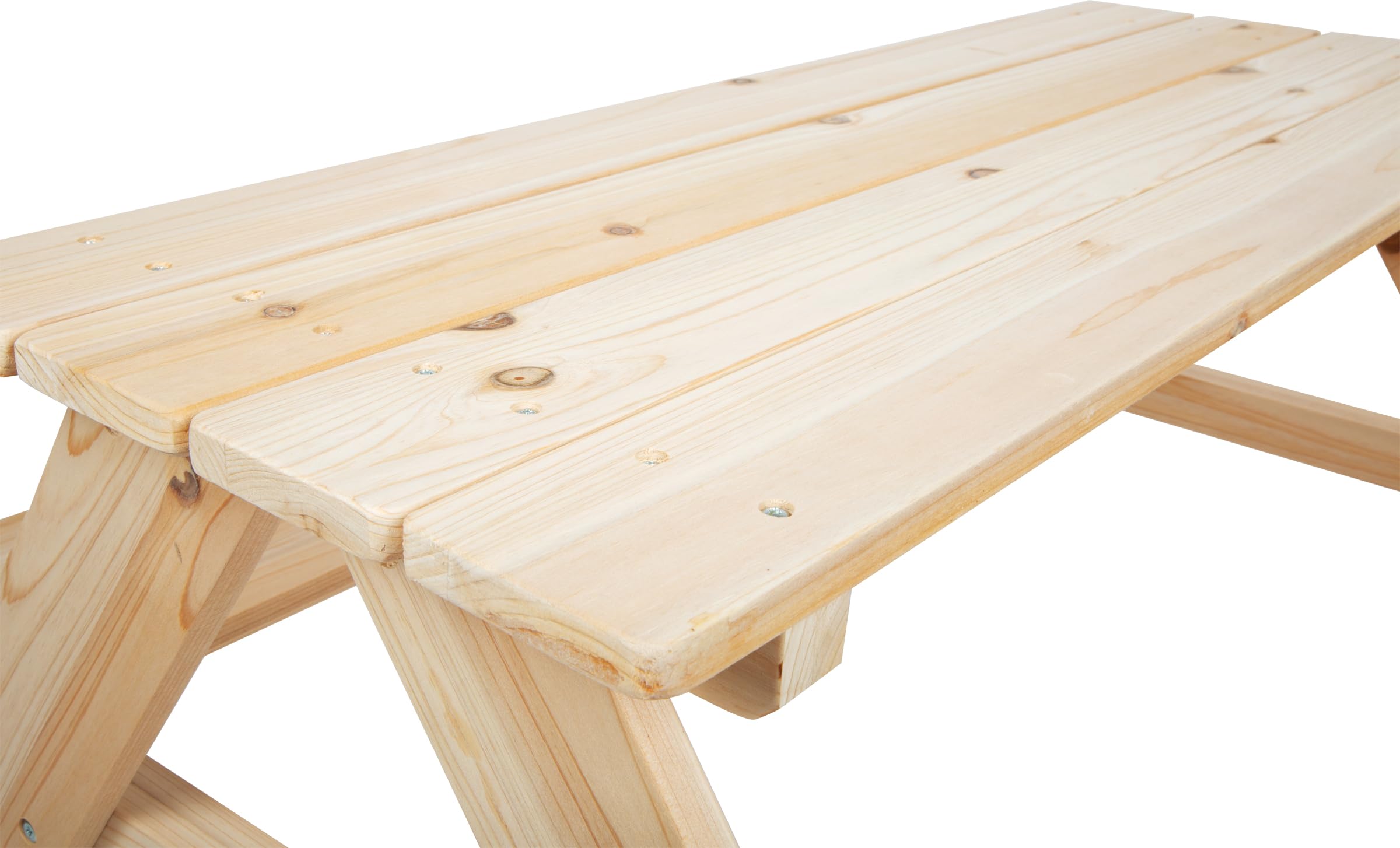 Small Foot Table de Pique-Nique pour Enfants, Deux bancs et Une Table en Bois Massif, à partir de 2 Ans, 12830