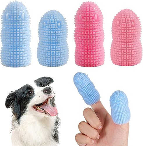Cepillo de dientes redondo 360 para perros, cerdas suaves de silicona para limpieza de dientes, kit de cepillado de dientes de perro para razas disponible en Yaxa Guatemala