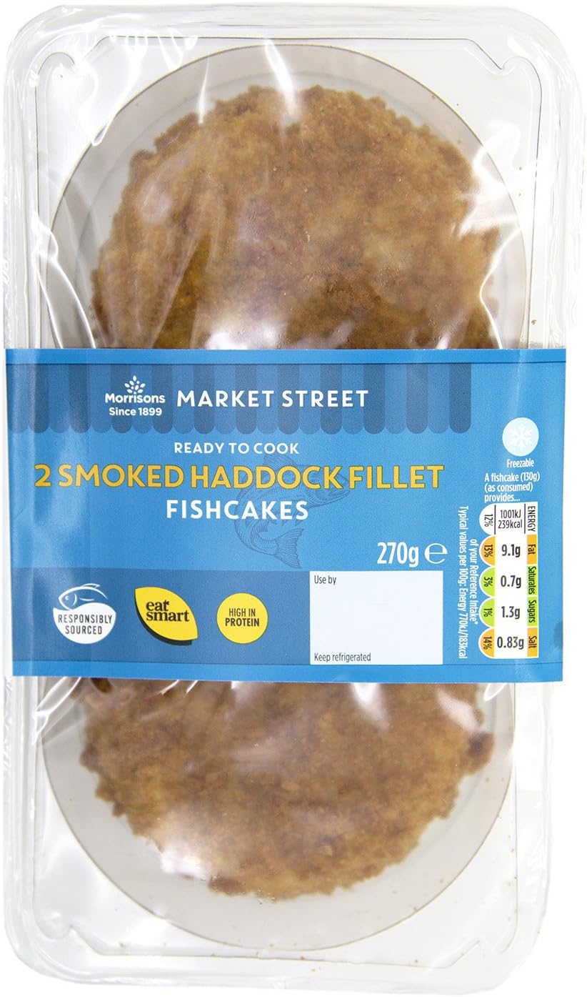 Morrisons Smoked Haddock Fillet Fishcakes, 270g Amazon.co.uk Grocery