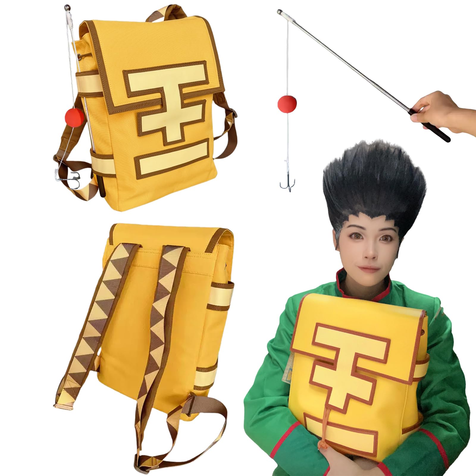 HUNTER×HUNTER　ゴン　コスプレ衣装 一式セット ブーツ　靴　リュック Amazon.co.jp: Plazhen 実物撮影 コスプレ道具 ハンターハンター ゴン