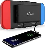 Vista 1 de GuliKit para Nintendo Switch Attached Power Bank, Battery Master, 10000mAh 5V3A Flash recargable Tech, estuche de carga de batería de reserva