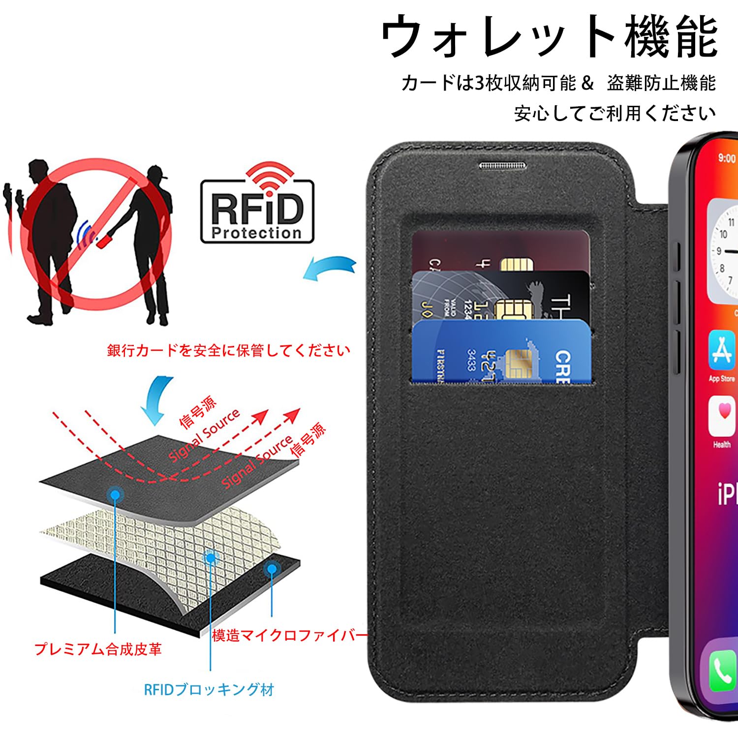 Amazon.co.jp: Casesmo Google Pixel 8A ケース 手帳型 背面クリア