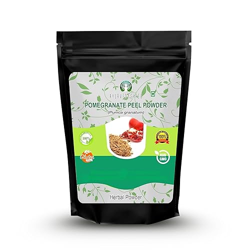 AYURVEDASHREE Polvo de cáscara de granada 7.05oz  Antioxidante para la piel  Promueve la piel juvenil  Granato de pene natural  Sin gluten y sin OMG