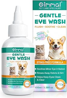 ISUNRISE Dog and Cat Eye Wash & Tear Stain Cleaner, Eye Drops for Dog and Cat Eye Infection Treatment to Soothe Irritatio...