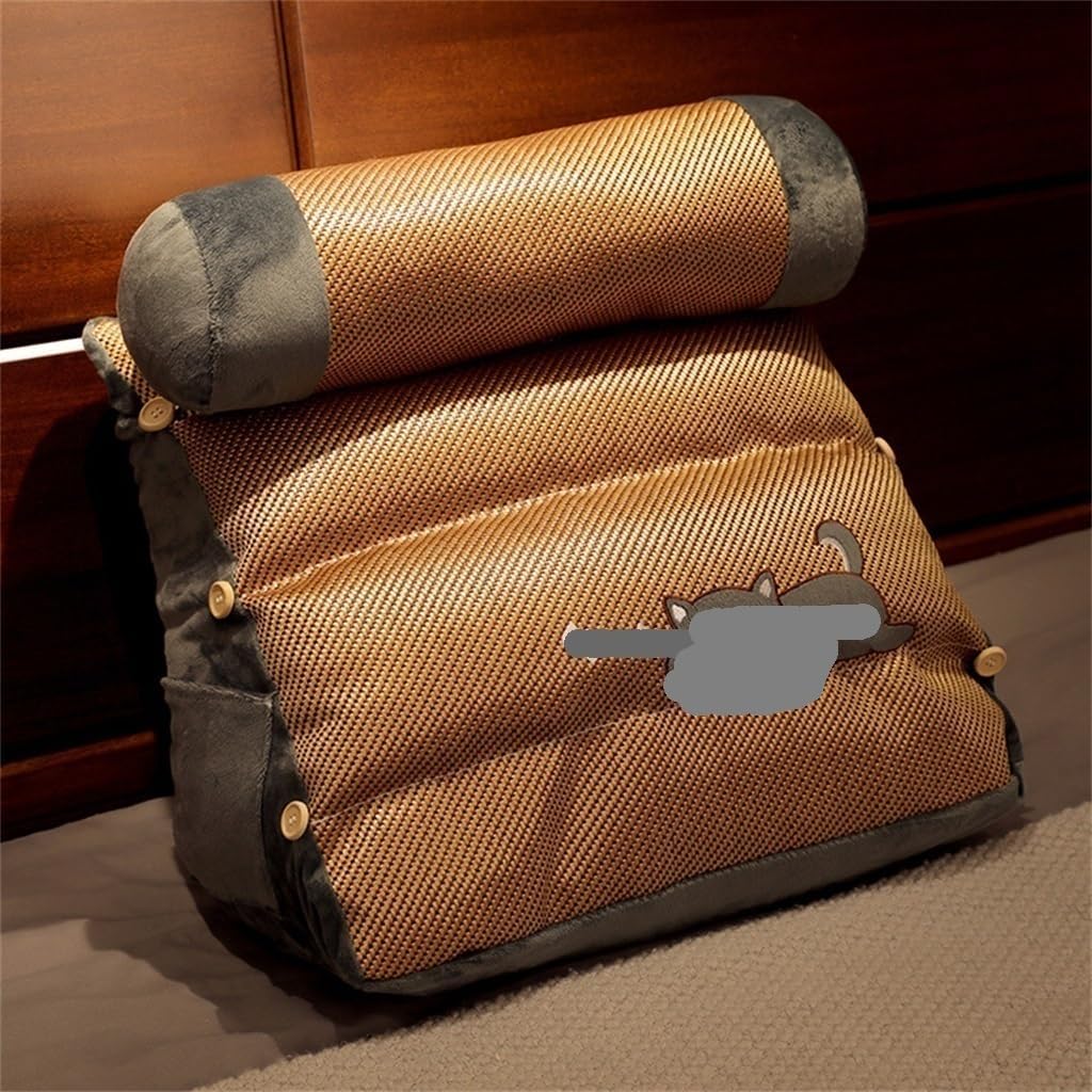 Bedside Back Cushion Cool Mat Pillow Triangle Sleeping Lumbar