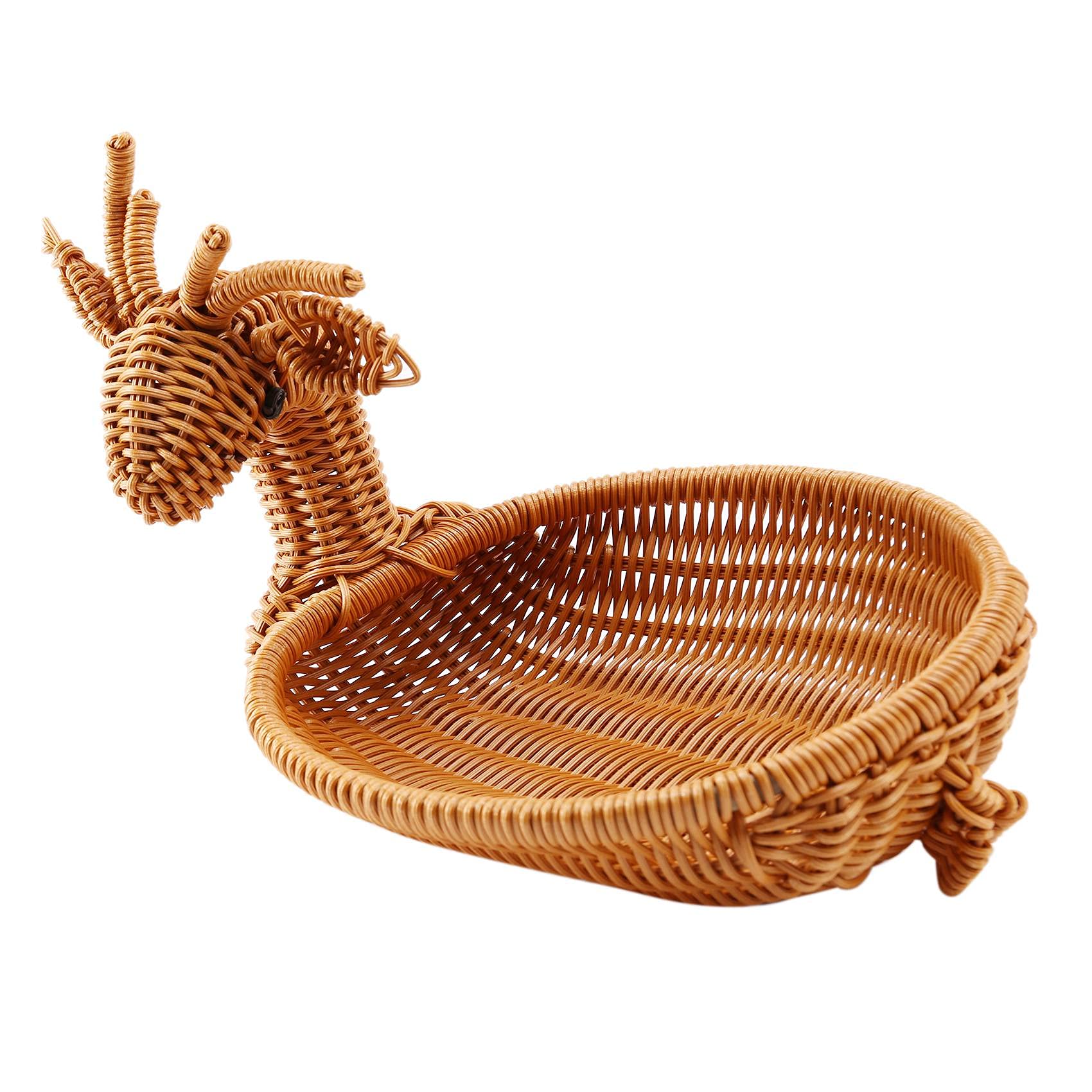 Cesto rotondo in rattan piatto frutta verdura mensola cesto pane