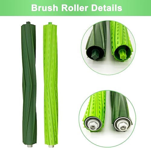 Miniatura 4 de Paquete de 9 piezas de repuesto Roomba S9 compatibles con iRobot Roomba S9+ (9550) S9 (9150) Robot Aspirador, 1 juego de cepillo de goma, 4 filtros,