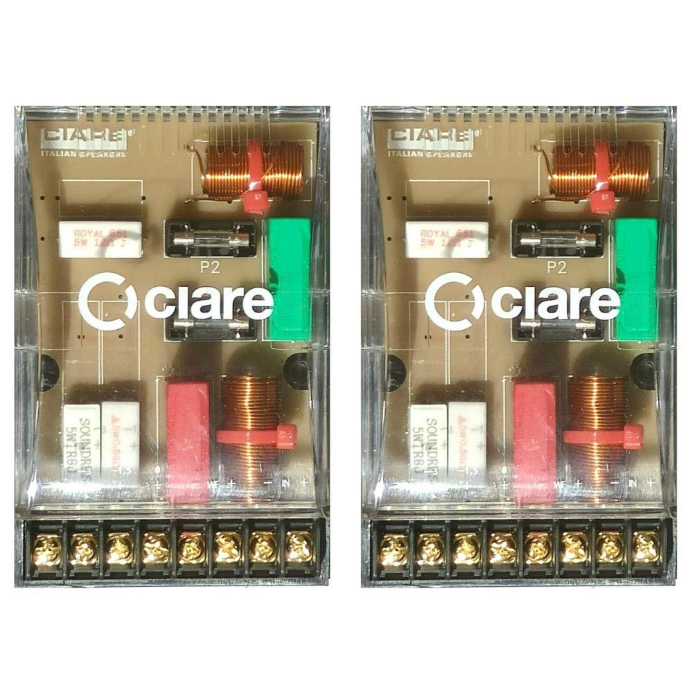 2 CIARE CF230 crossover passivi 4 ohm 160 watt rms predisposizione auto per sistema a 2 vie woofer tweeter porte portiere sportelli spl, a coppia + 5 sticker omaggio