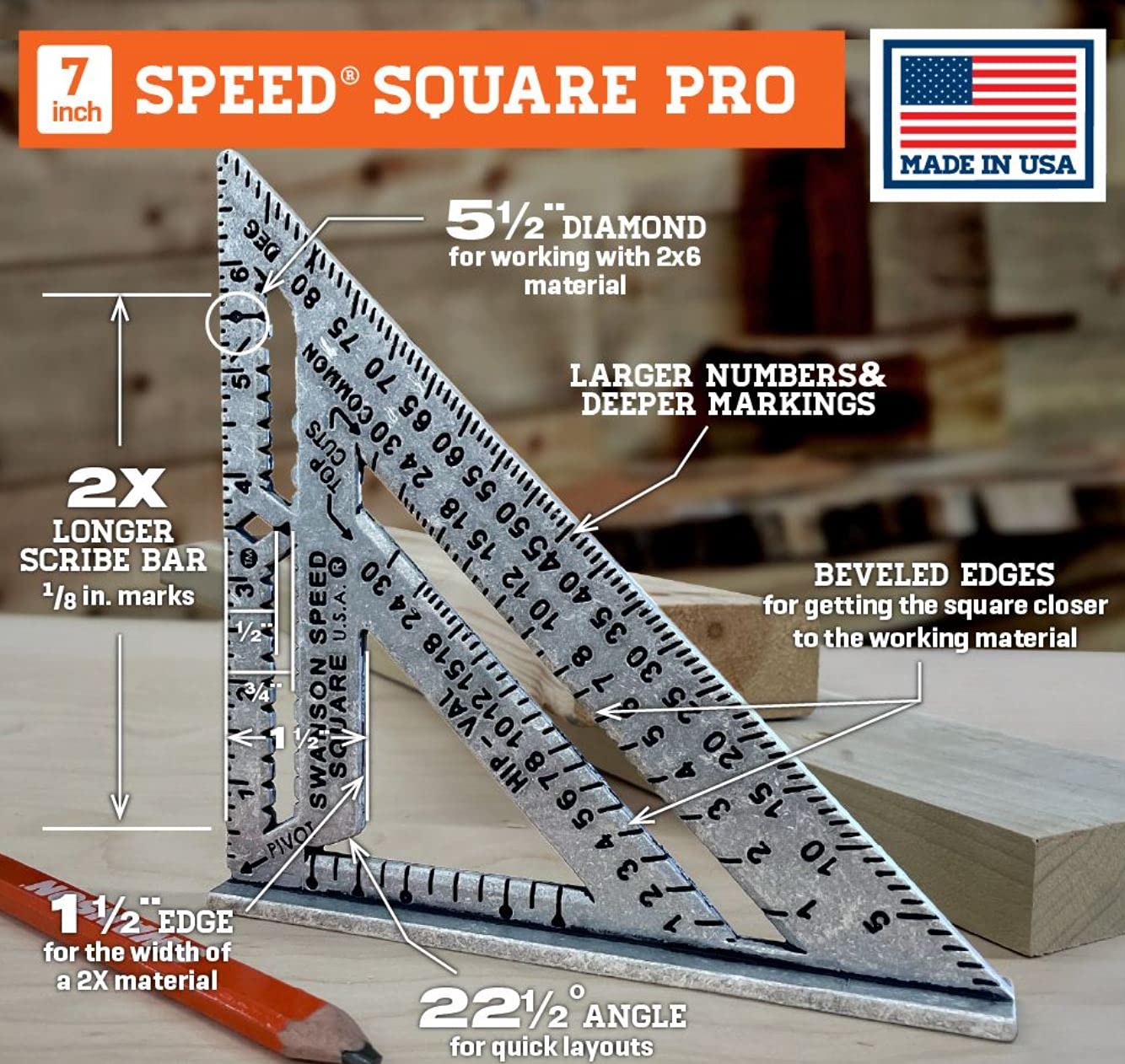 Swanson Speed Square Pro 7"