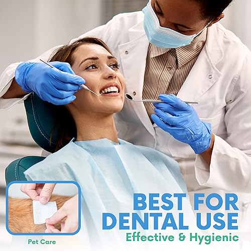 Miniatura 5 de HEALQU Almohadillas de gasa – Esponjas no tejidas de 4 capas no estériles, esponjas dentales y quirúrgicas multiusos, incluyendo botiquines