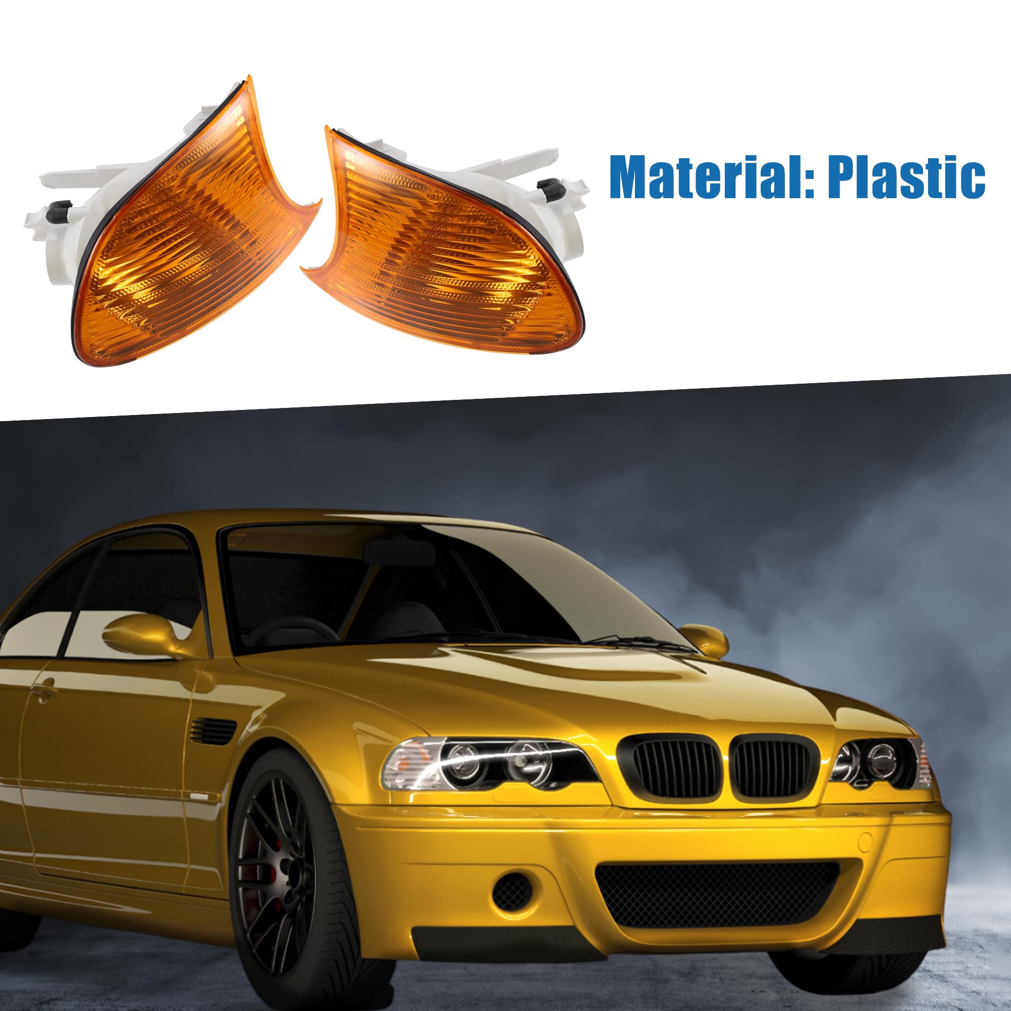 Feux Clignotants Transparents Pour BMW Série 3 E46 Coupé (1999-2001) - Paire Gauche/droite