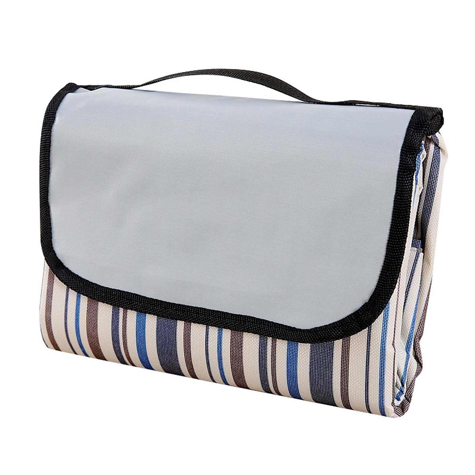 Couverture Pique Niques Imperméable, 150x200 cm Portable Tapis Pique Niques, Nappe Picnic Natte de Plage pour Jardin Camping Extérieur (Color : Blue Stripe)