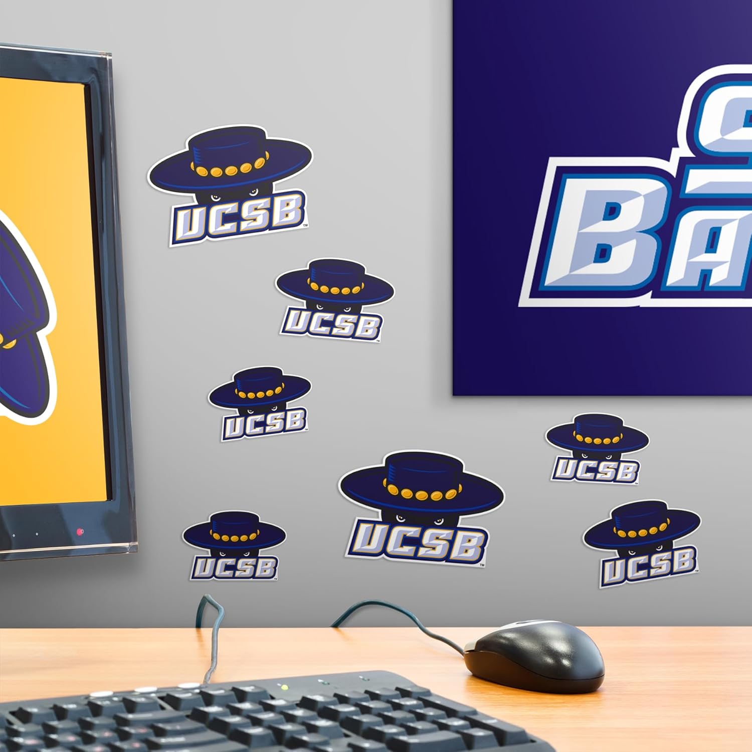 University of California, Santa Barbara Primary Logo 50ct Vinyl Large Deluxe Stickers Variety Pack - Laptop, Water Bottle, Scrapbooking, Tablet, Skateboard, Indoor/Outdoor - Image 6