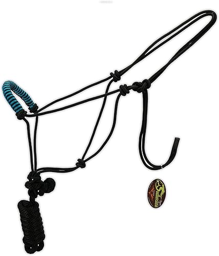 Southwestern Rope Halter and Lead with Designer Braided Nose Band Equine