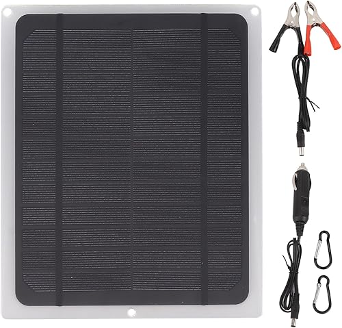 Panel solar de 12 W, kit de carga de panel solar portátil monocristalino, cargador de panel solar multifuncional para ventilador de coche, teléfono disponible en Yaxa Colombia