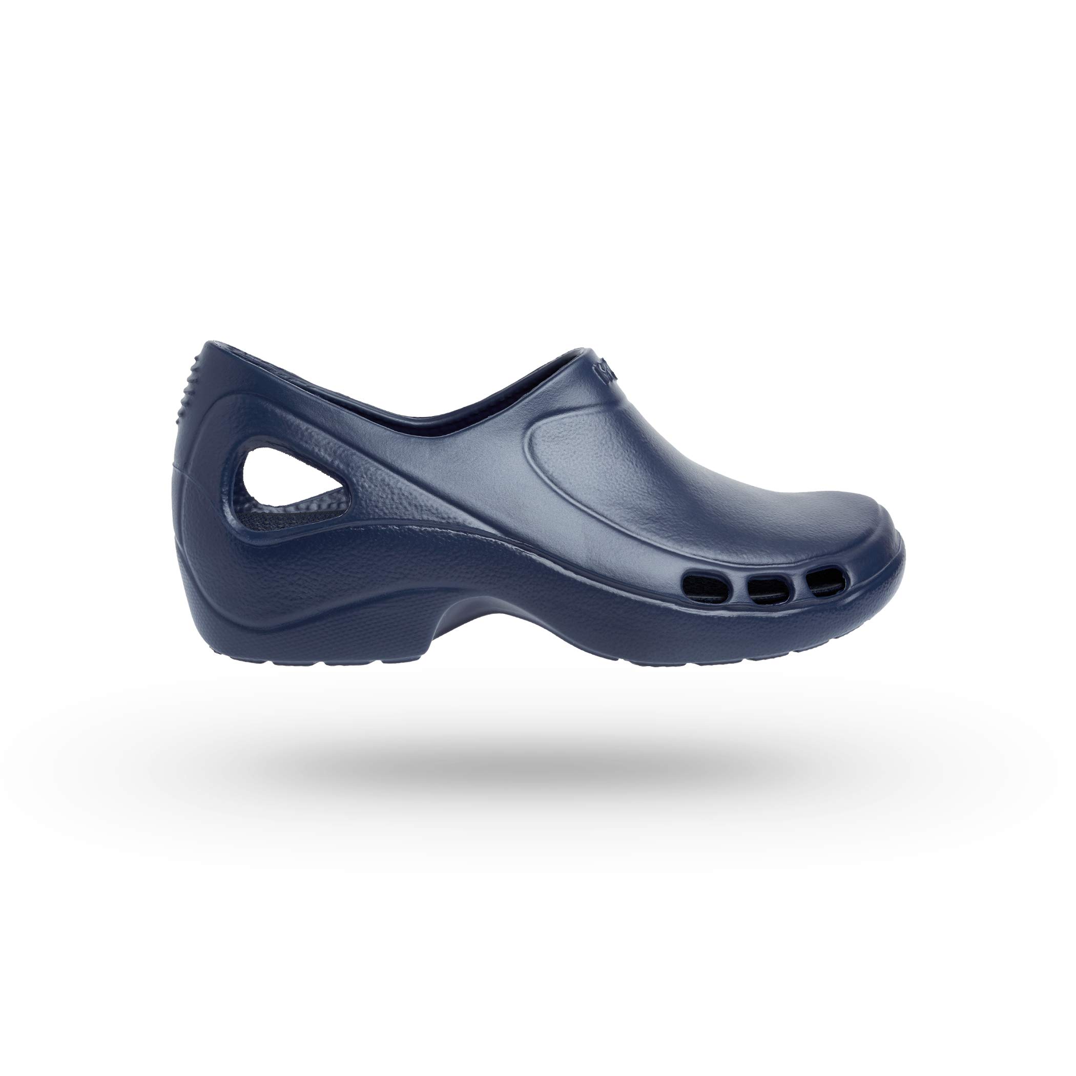 WOCKEVERLITE Open, Nursing/Work Unisex Closed Clogs, Lightweight, Breathable Nursing Shoes with Upper Liquid Protection Ideal for Lower Body Fatigue Navy Blue