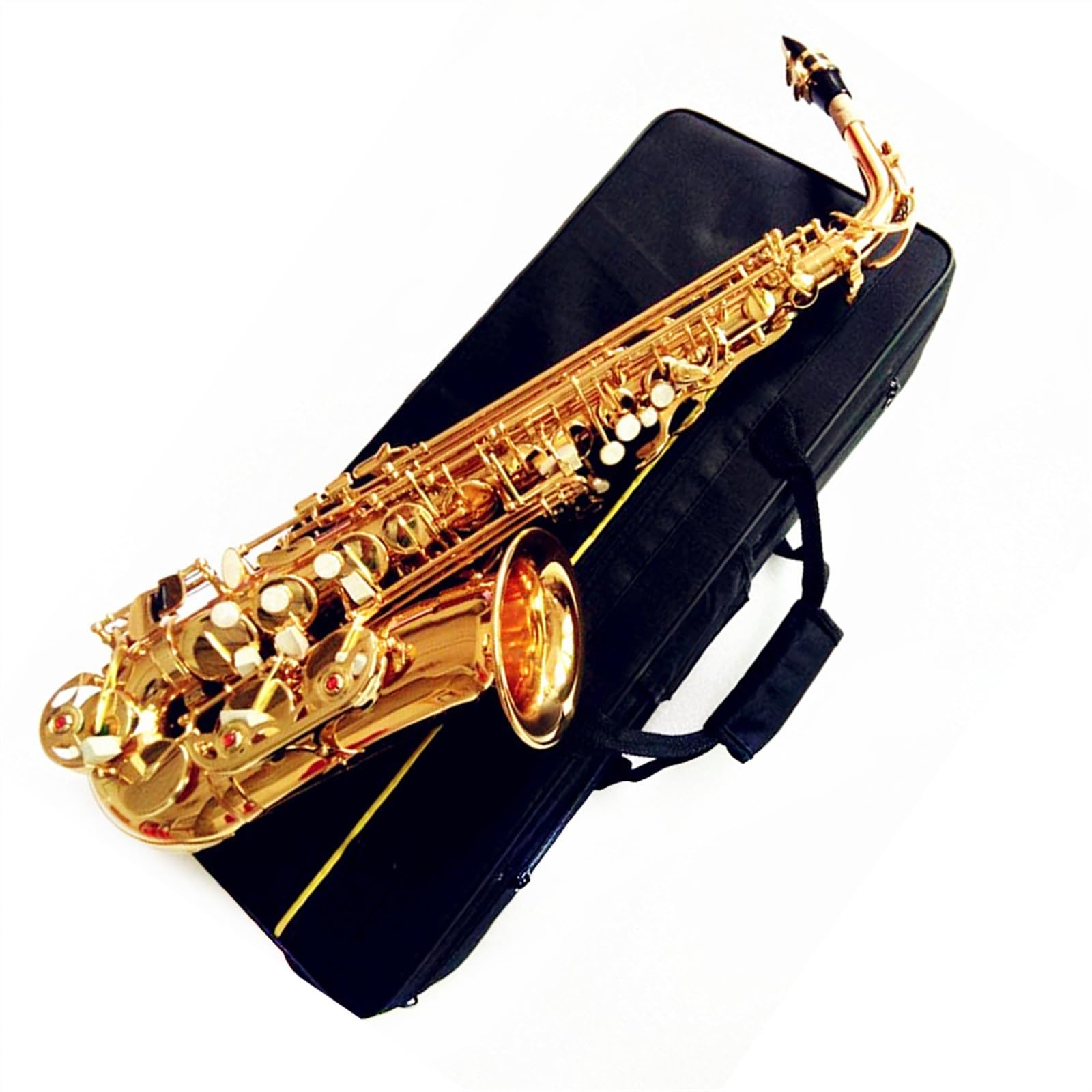 professionnel Saxophone Instruments De Musique À Vent Saxophone Alto Mib Doré Saxophone Mi Bémol Avec Bec Et Étui