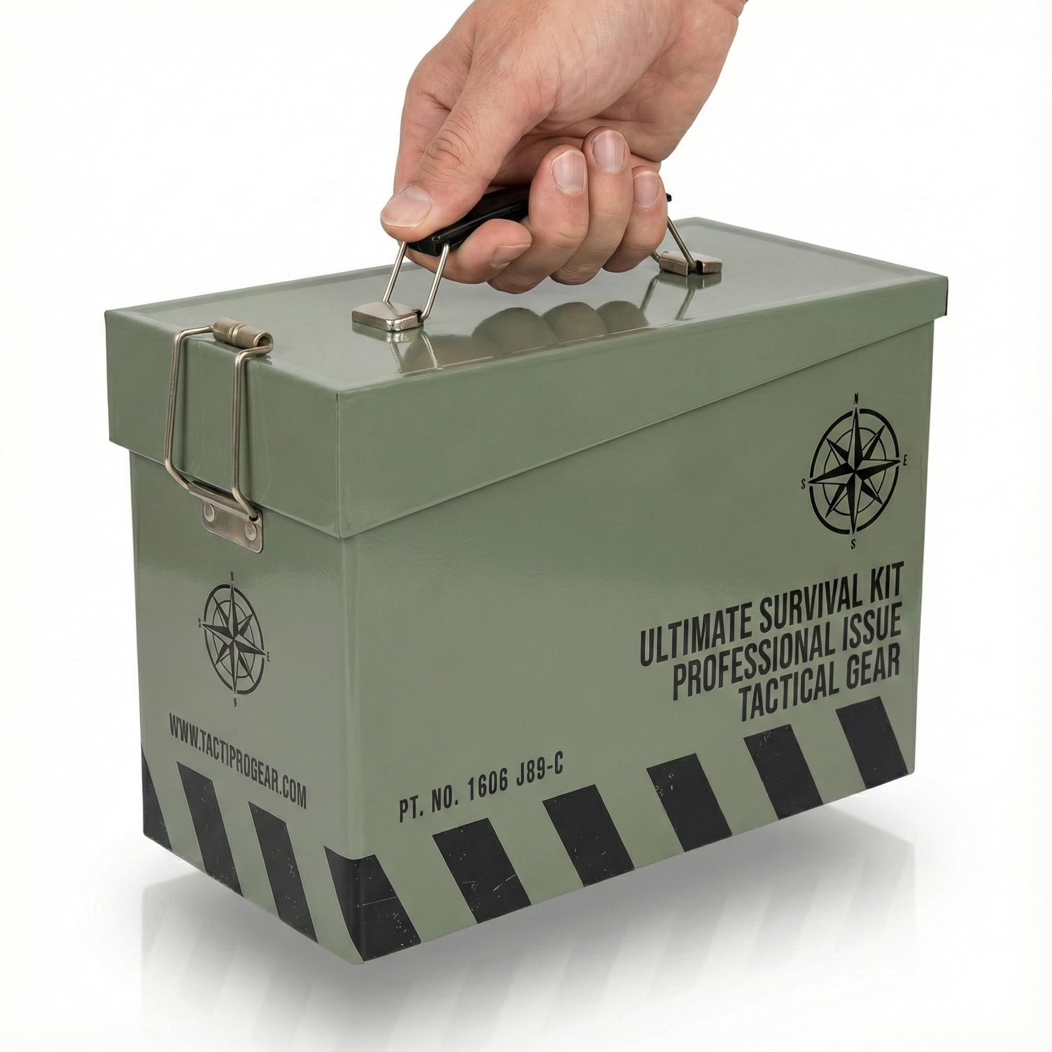 Tin Storage Box, Lunch Box & bedroom accessories. Cool Survival tin military style lunchbox, treasure snack & stash box. Neatly store bits & bobs. Great novelty gifts for men women & kids of all ages