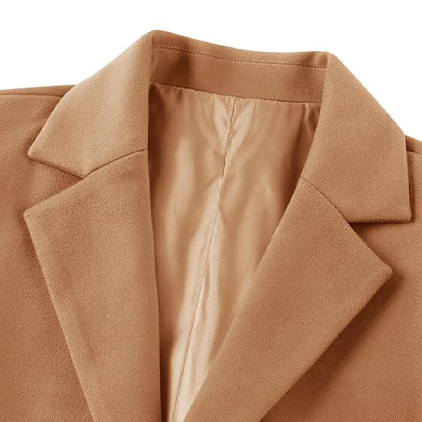SOOUICKER Mantel Herren Winter Elegant Wintermantel Wolle Trenchcoat Kurz Wollmantel Slim Fit Kurzmantel Übergang Übergangsjacke Business Modern Peacoat Jacke
