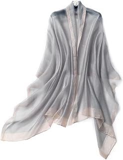 Women's Gold Trim Silk Scarf Shawl Wrap - Elegant Accessory for Evening Dress - Gift Packaged