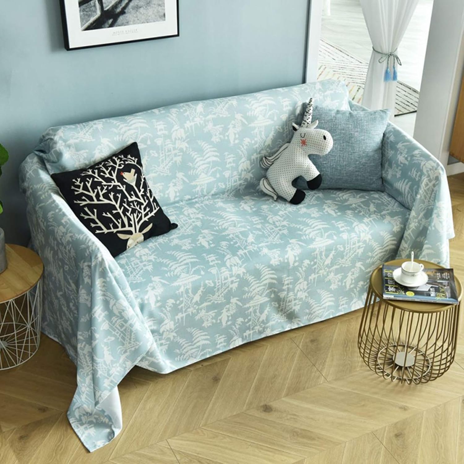 葉柄 民族風 華やか インド綿 北欧 両面使用 おしゃれ フリンジ付け 滑り;