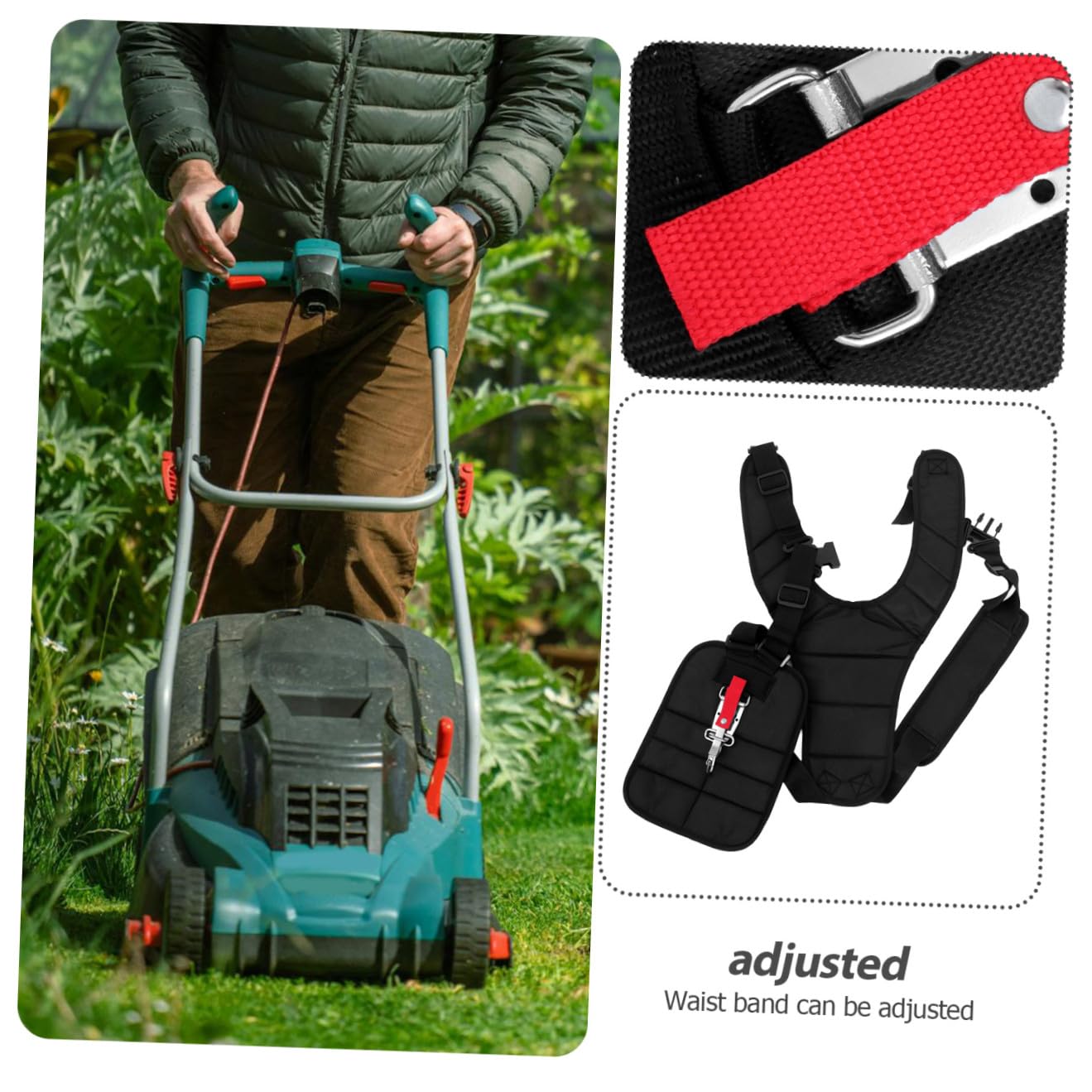 Correas De Arnés para Hombros Cómodas Correa para para Uso Jardinería Fabricadas Material Resistente Diseño para Desbrozadora