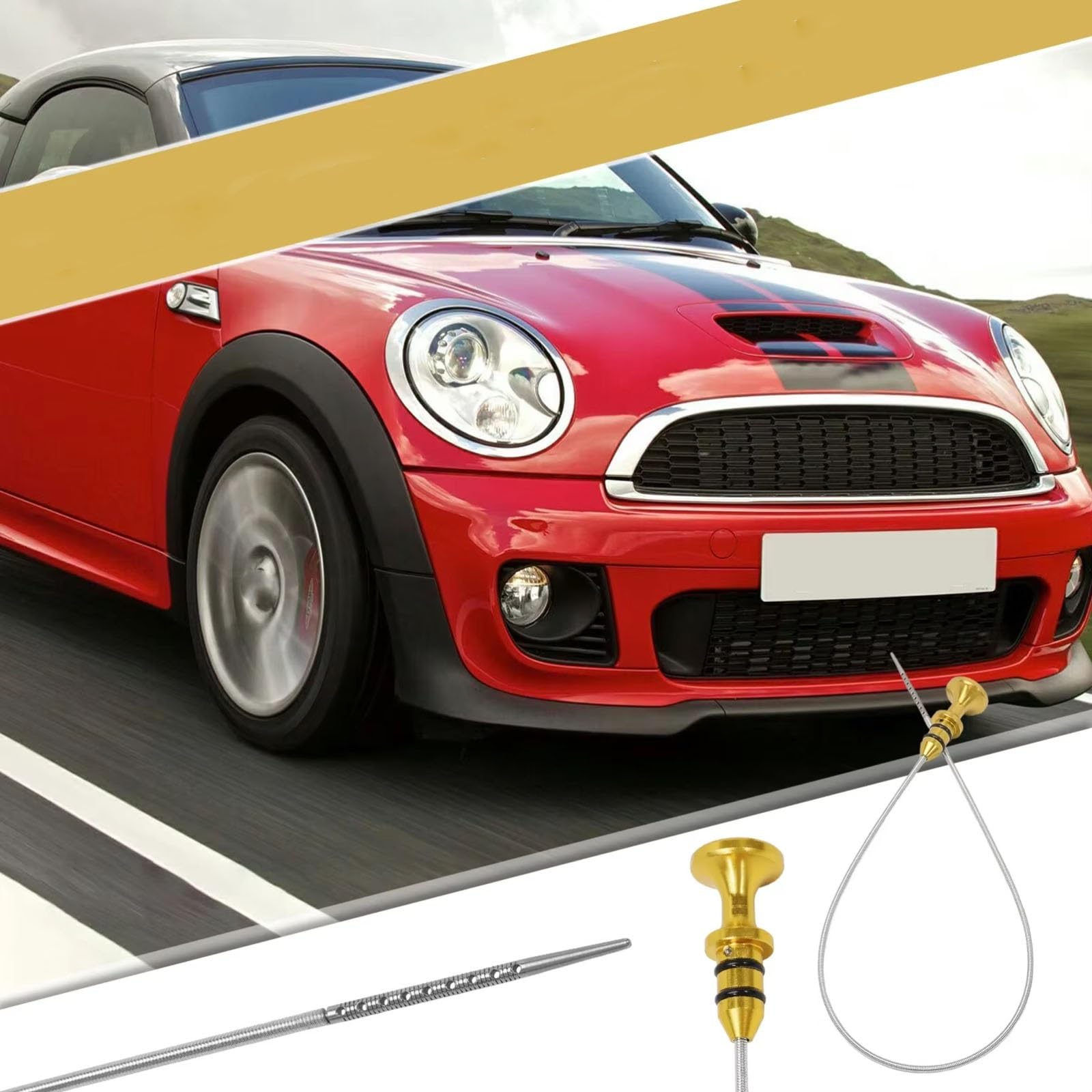 Motore Cambio Asta Di Livello Olio 11437585970 Compatibile Con Mini Per R60 R58 R61 Per Coupe Per Countryman Per Paceman 2010-2015 Strumento dell'astina livello trasmissione