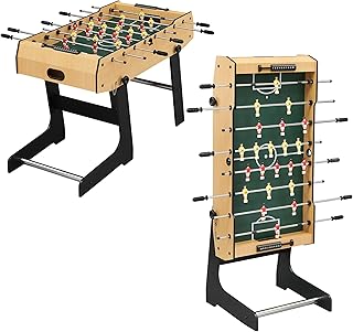GAOMON 48 Inch Foldable Foosball Table, Soccer Table Game for Kids and Adults, Arcade Table Soccer for Home, Indoor Game Room Sport, Easy Assembly