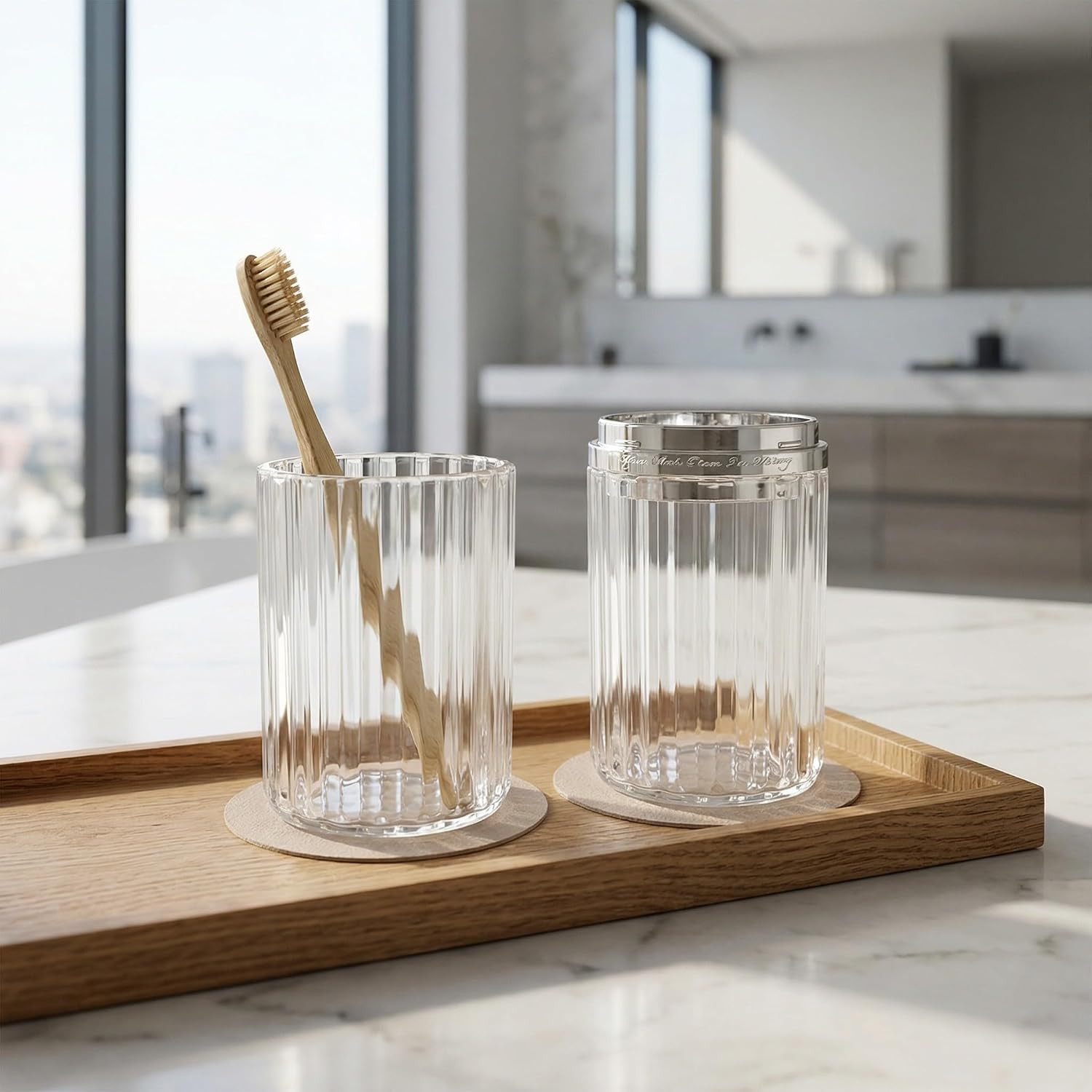 Travel Toothbrush Cup Case 2 Pack for Toothbrush and Toothpaste