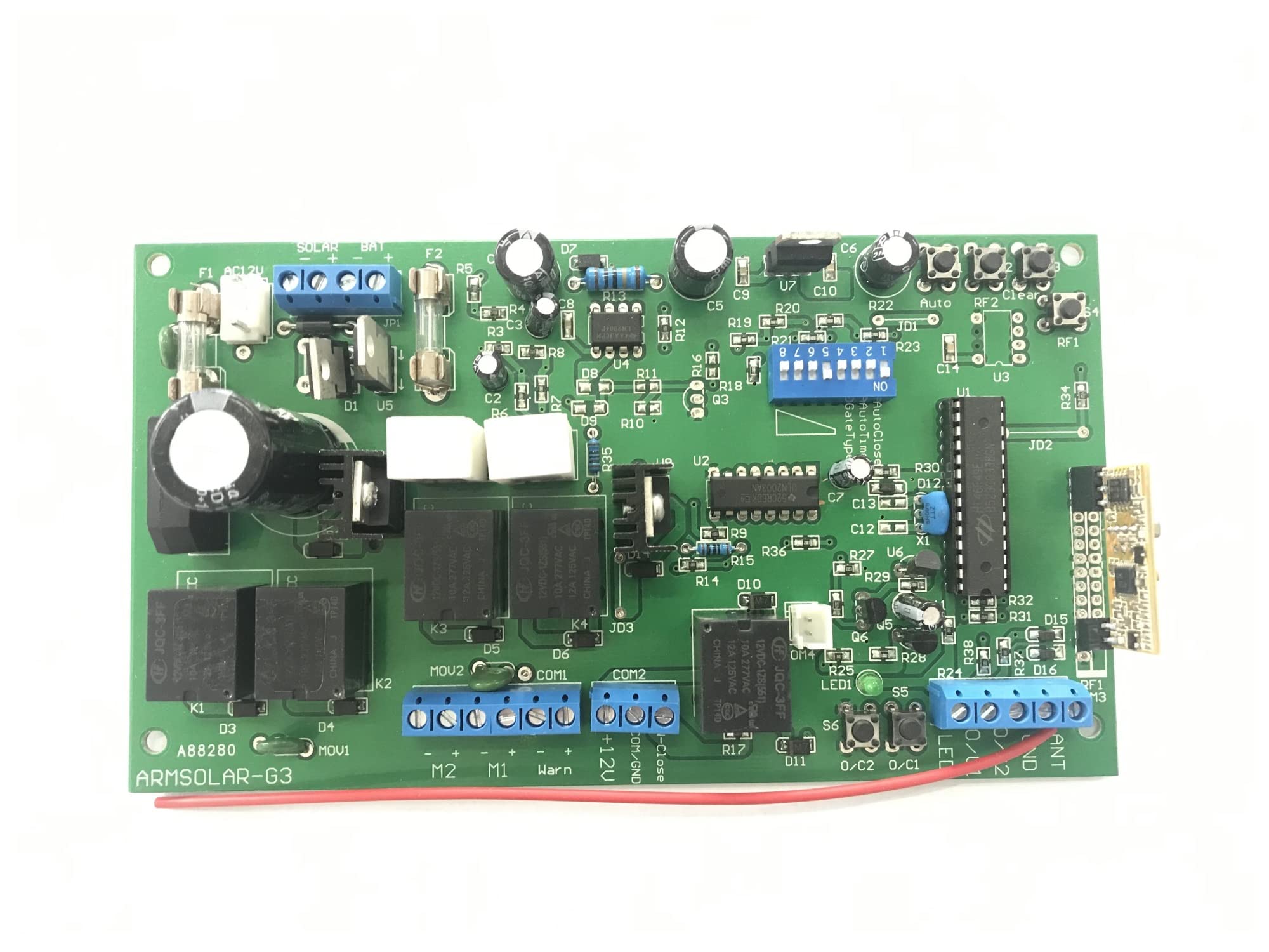 Silnik bramy przesuwnej, 150kg automatyczny otwieracz bramy skrzydłowej płytka drukowana operatora silnika elektroniczny kontroler karty do otwierania bramy 12VDC Dual(Kit 2)