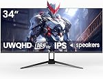 CRUA 49'' White Curved Monitor 120Hz, DQHD 5120 x 1440P 1500R 32:9 Ultrawide Screen Computer Monitors, Height Adjustable Stand, AMD FreeSync, 120% sRGB, PIP/PBP, HDMI 2.1 & DP 1.4, Wall Mount Install