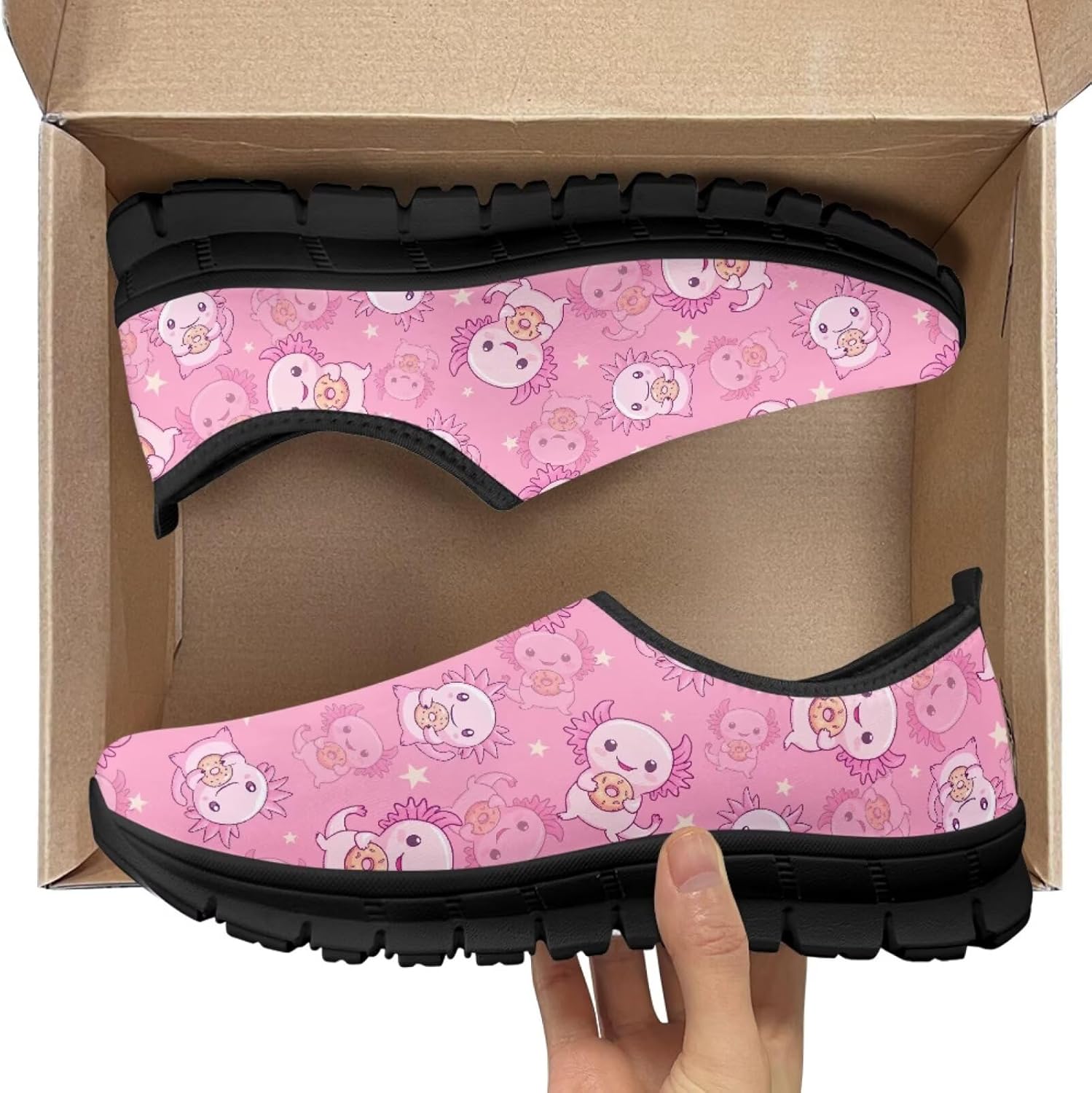 Women's Slip On Shoes Casual Low Top Flat Sneakers Non-Slip Comfort Breathable Footwear for Walking Tennis - Image 2