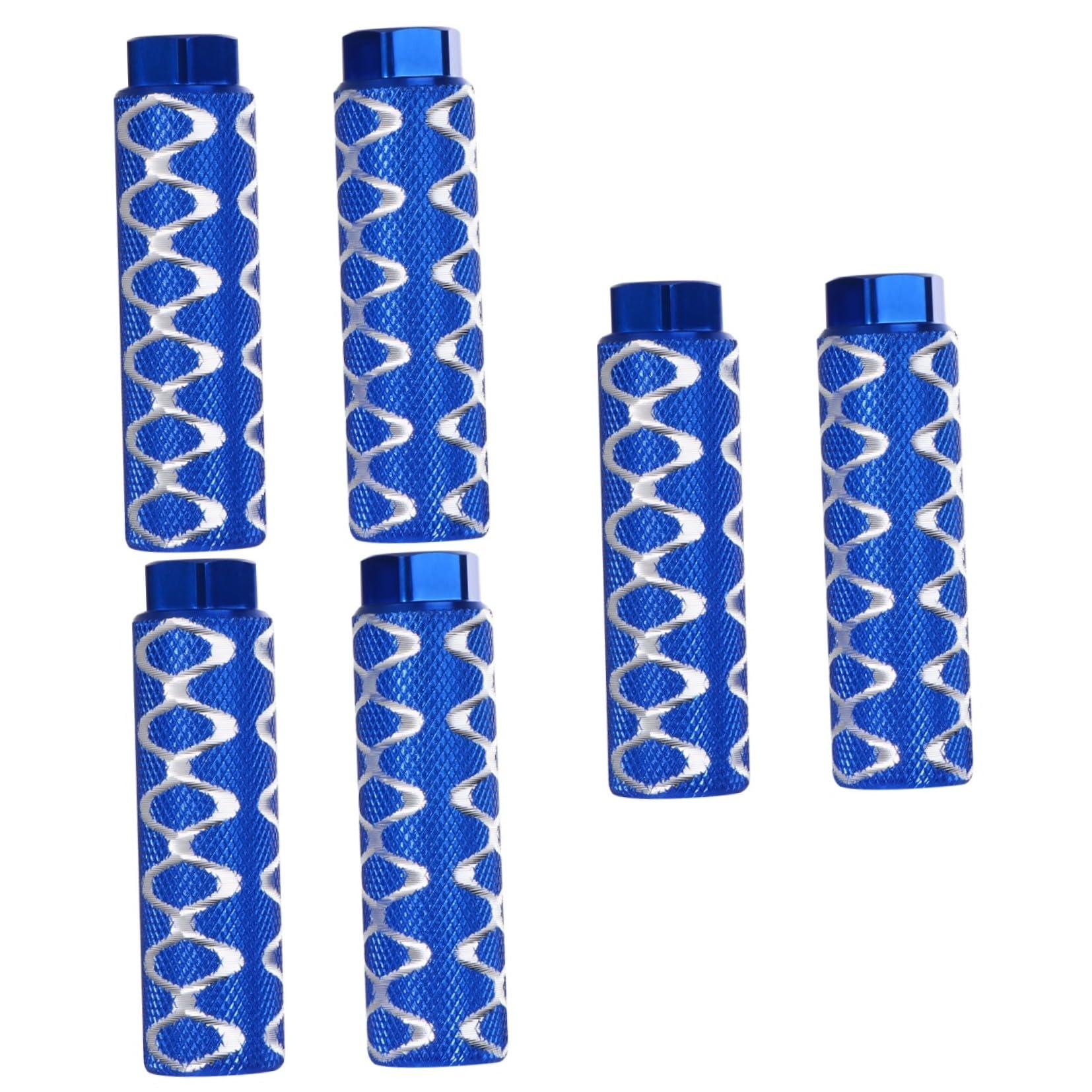INOOMP 3paia Poggiapiedi Lega Di Alluminio Per Bici Accessorio Stabile Per Mountain Bike Con Foro Blu Resistente All Usura e Necessario Per Riparazioni Bici