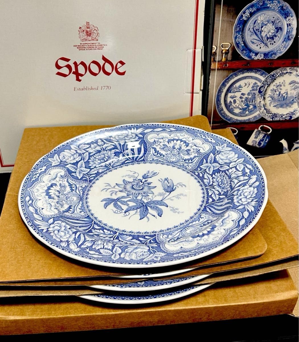 スポード ブルールーム コレクション フローラル プレート 26.5cm 6枚