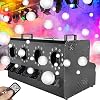 3000W LED Fog Smoke Bubble Machine, Stage Bubble Machine with Lights Wireless Remote, Effect, 48x3W Led Light, 4 Nozzles, Suitable for Stages, Parties, Weddings