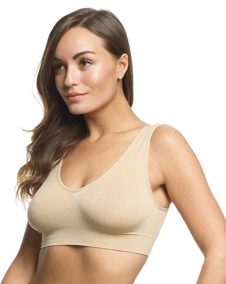 JML Belvia Bra: Comfortable Wireless Bra, Shapes & Lifts Beige