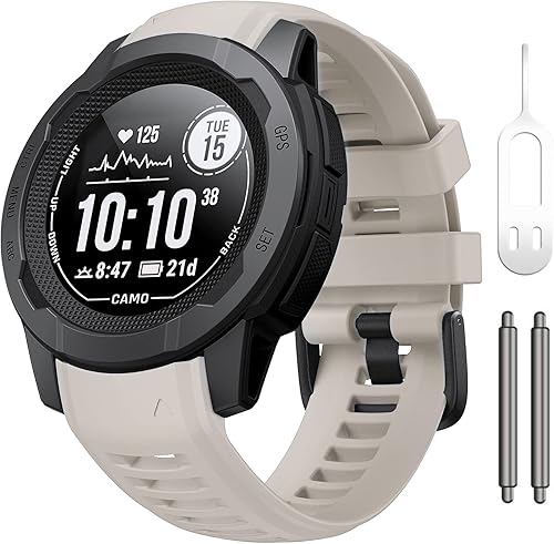 NotoCity band for Garmin Instinct Garmin Instinct 2 wristband 22mm Soft Silicone Replacement Watch Strap Compatible with Instinct 2 SolarTactical