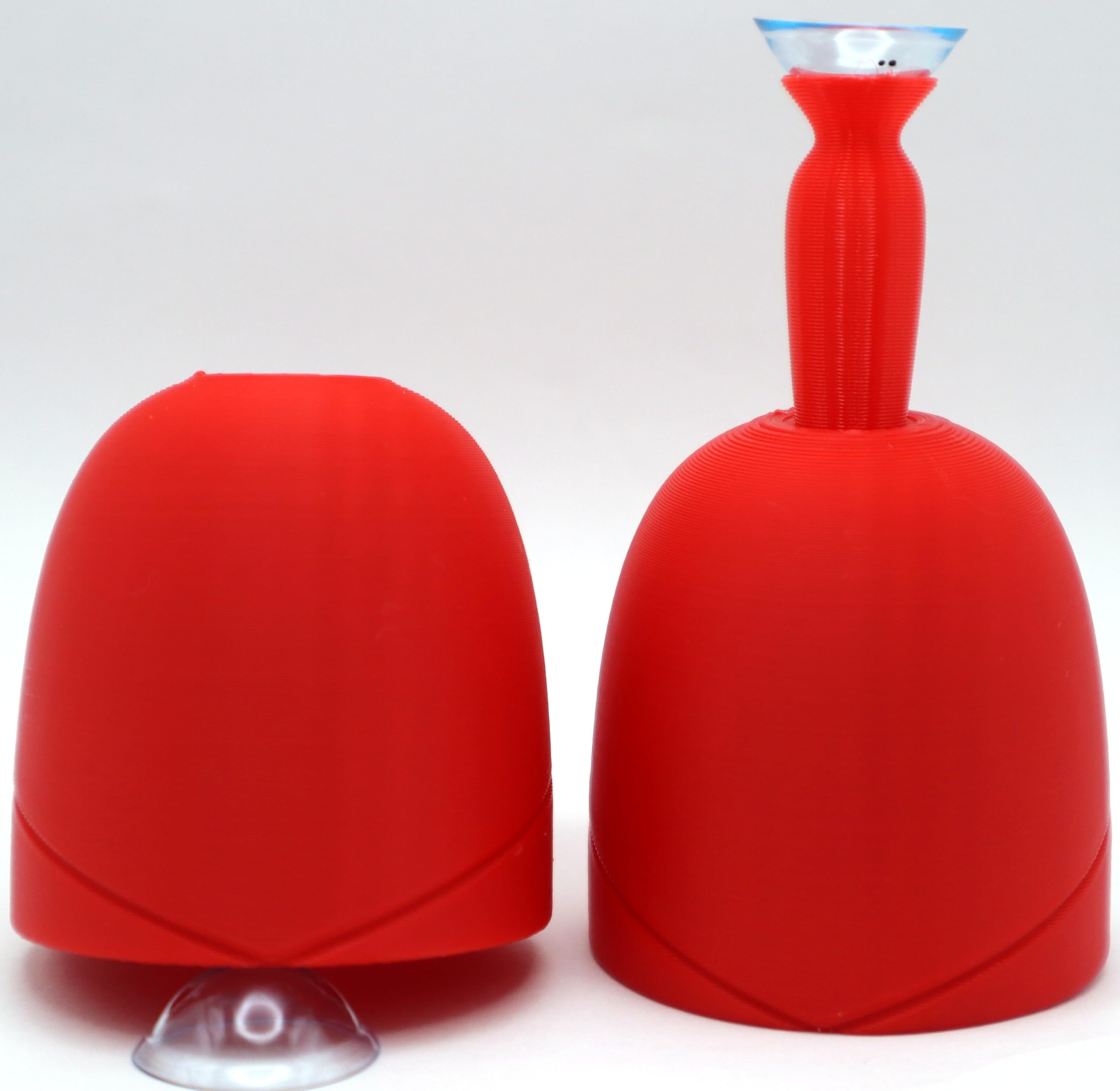 2 Pack Custom Contact Lens Dome Dock for Large Custom & Specialty Contact Lenses. Spill Less Saline Solution When Using Your Custom Contact & Specialty Lenses. (Red)