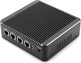 N2940 Quad Core Firewall Micro Appliance, Mini PC, Router with 4G RAM 128G SSD, 4 RJ45 2.5GBE Port AES-NI Compatible with Pfsense OPNsense