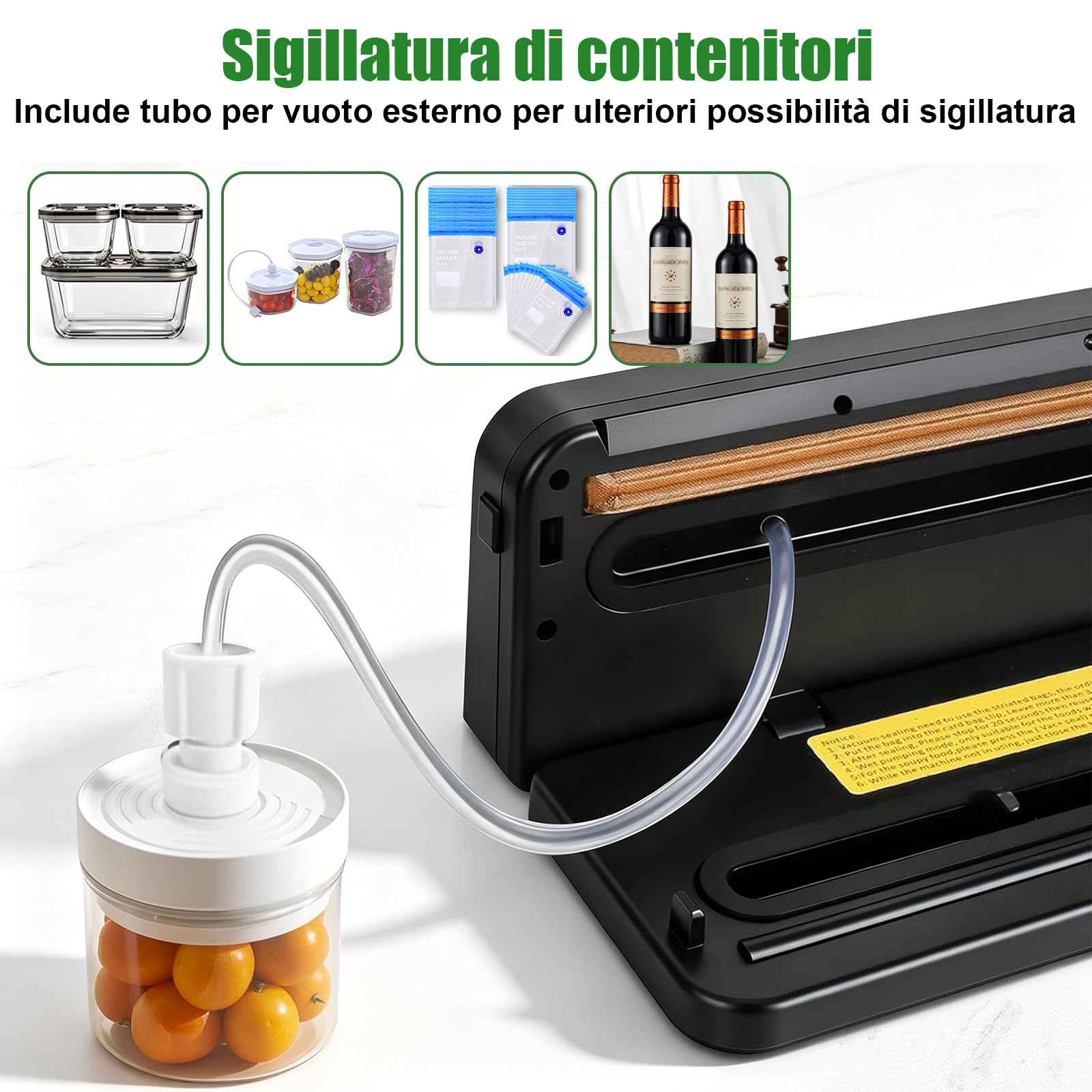 Dictien Macchina Sottovuoto Alimenti Automatica per Secchi che Umidi alimenti — immagine 5 di 7
