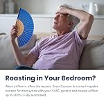 4x10 Smart Booster Fan System–Improves Weak Airflow in Hot & Cold Rooms – Works with Forced Air Heating & Cooling Systems – Integrates with Nest & ecobee – Works with Alexa- Made in Canada