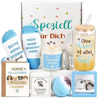 TUZELIYA Gifts for Dog Owners Set - 6 Pieces Dog Theme Gift Set for Women Men - Birthday Gifts for Wives Girlfriends Colleagues Best Friends - New Year Gifts for Dogs Mum