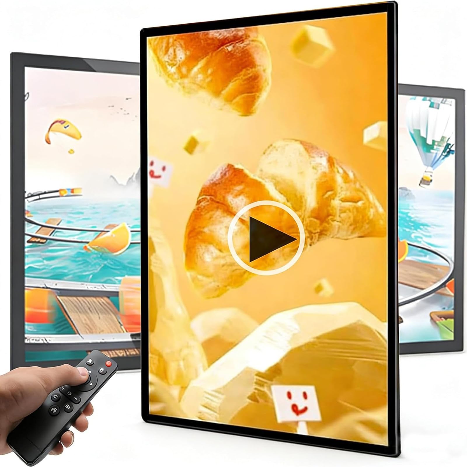 Digital Signage Display, Custom Scrolling Outdoor Digital Signs For Businesses Display Screen Electronic Message Board Stock Ticker Advertising Pixel Led Panel Marquee(32in)