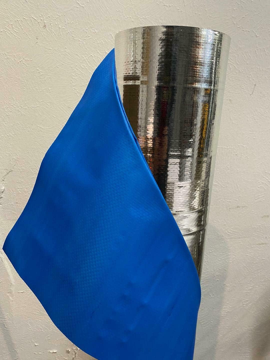 1000SF Textured Blue Deck Roofing Vapor Barrier Crawlspace Insulation