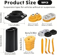 Kit de reparație rulment amortizor spate Flewdart cu tampon de cauciuc pentru BMW E81 E82 E84 E87 E88 E90 E91 E92 E93 33526768544 3353676734 33506734 2