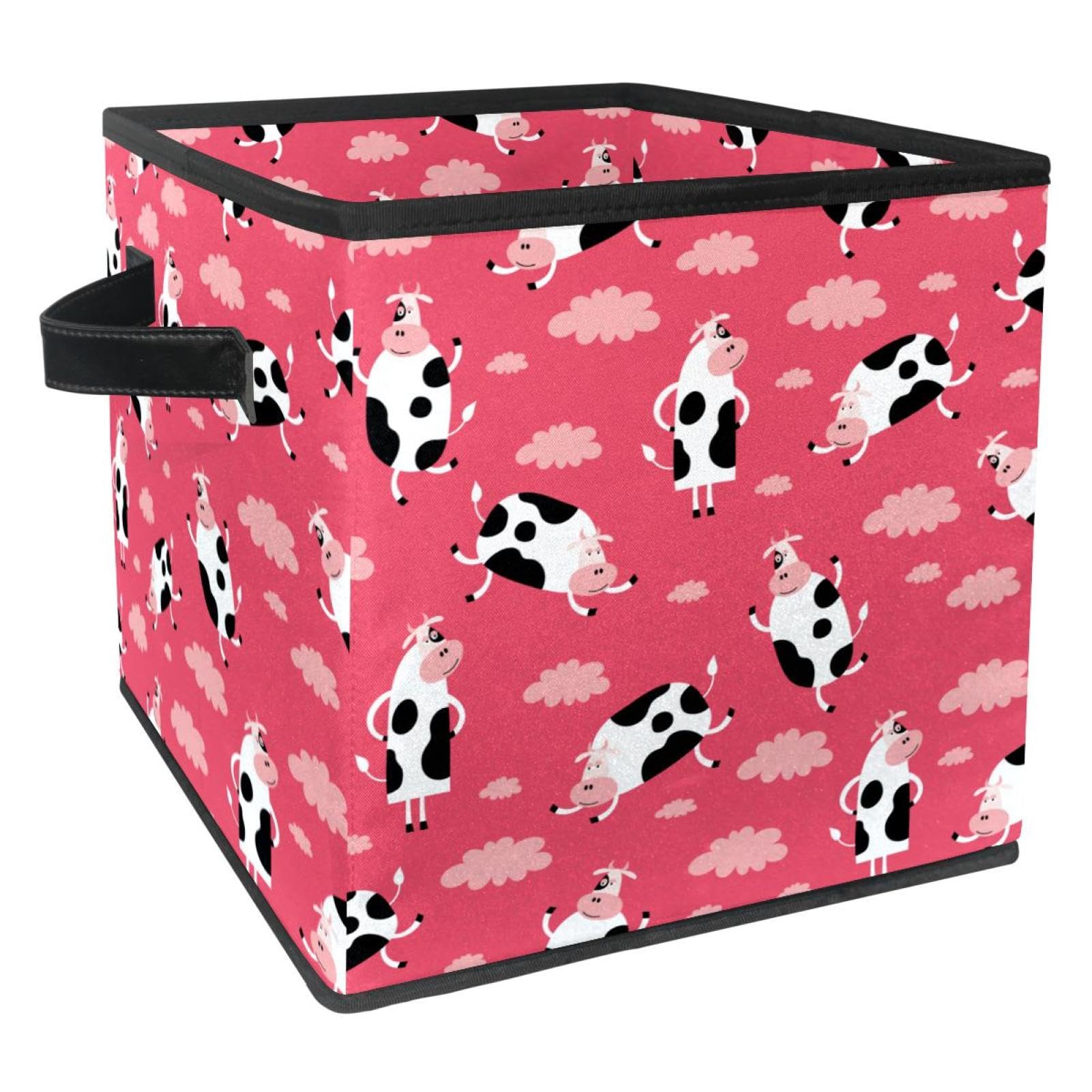 Boîte de rangement vache heureuse pour chambre d'enfant et placard