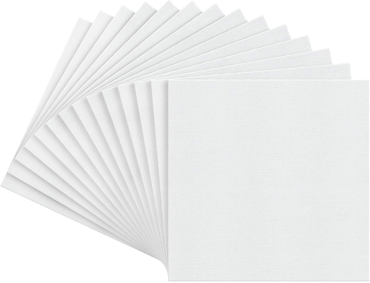 Arteza Canvas Boards for Painting, Pack of 14, 12 x 12 Inches, Square Blank Canvas Panels, 100% Cotton, 8 oz Gesso-Primed, Art Supplies for Acrylic Pouring and Oil Painting: Home & Kitchen